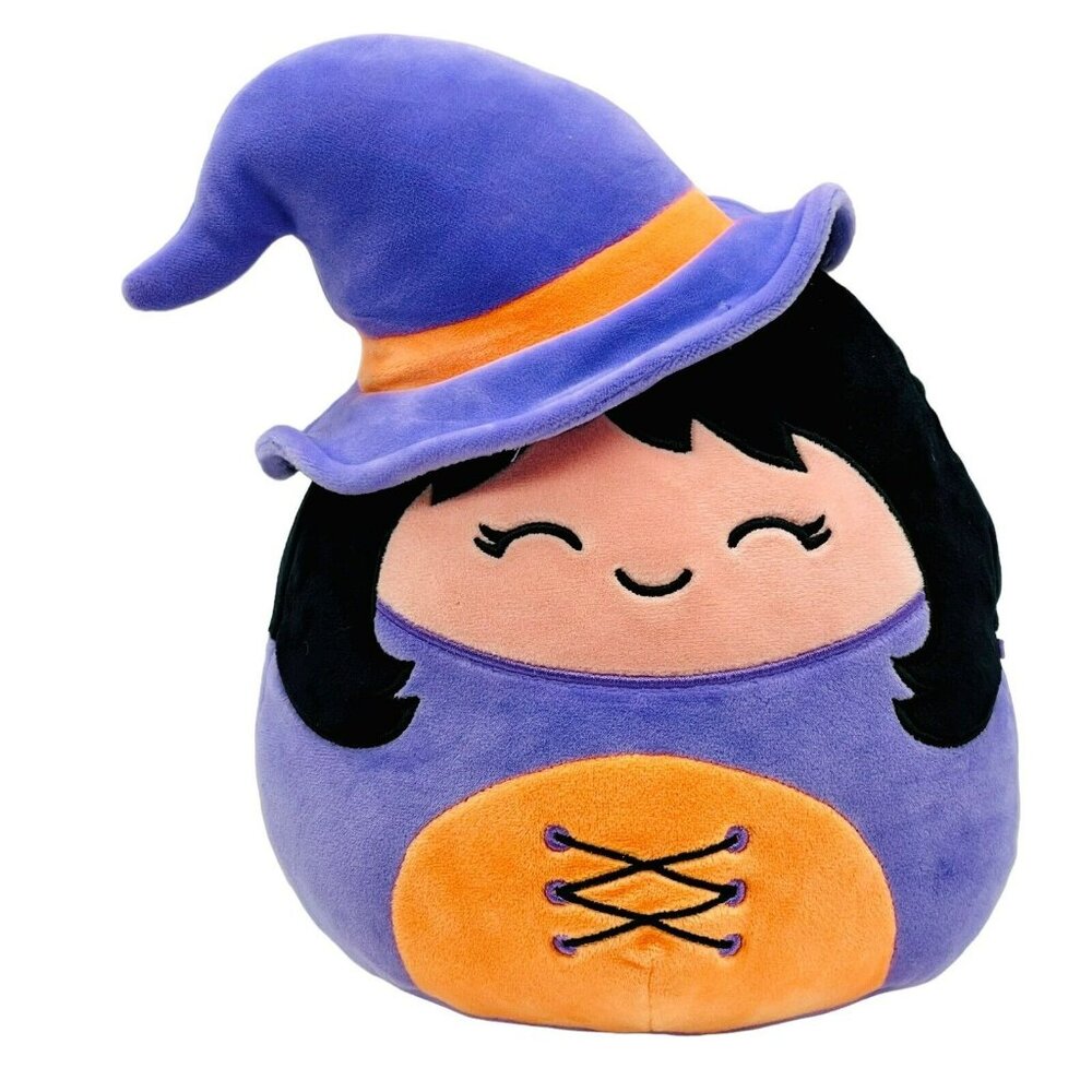 Squishmallow Winnie Witch Soft Purple Orange Halloween Plush‎ 8 inch